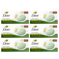 Kit 6 Packs Sabonete Dove Erva-Doce e Camomila 6 unidades