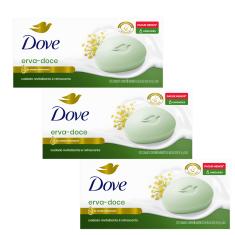 Kit 3 Packs Sabonete Dove Erva-Doce e Camomila 6 unidades