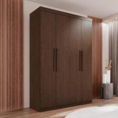 Guarda roupa solteiro 4 portas 3 gavetas ubatuba 100% mdf - VALVERDE, 