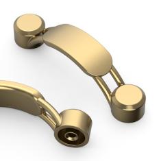 Asidrama Pacote com 10 puxadores de armário de cozinha de bronze champanhe de 76 mm, puxadores de armário de cozinha para puxadores de gaveta de armário