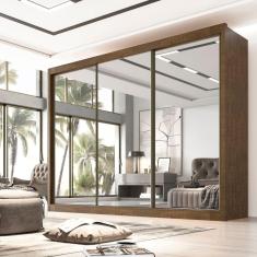 Guarda Roupa Casal 3 Portas 6 Gavetas 100% MDF Qatar D Doro Moveis Ypê