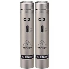 Microfone behringer c-2 condensador para estúdio 2 unidades