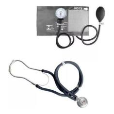 Esfigmomanômetro E Estetoscópio Rappaport Premium, Grafite
