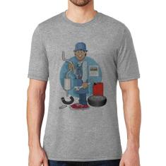 Camiseta Mecânico - Foca na Moda, Cinza, M
