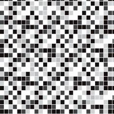 Papel De Parede Lavável Pastilhas Pretas E Cinzas 3M