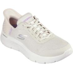 Tênis Slip Ins Go Walk Grand Entry Flex Pillars Memory Foam 124836 Skechers Creme-Feminino