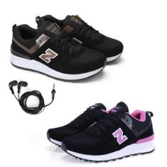 Kit 2 Tênis Feminino Academia Fitness + Fone de Ouvido Fio - Rede Carn