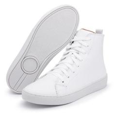 Tênis Cano Alto Casual Feminino Tenehi Cadarço-Feminino