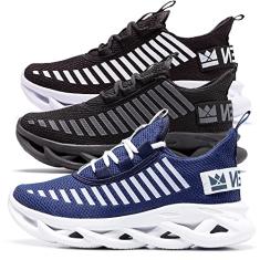 Kit 3 Tenis Masculino feminino unissex Oldsen jaguar corrida academia caminhada