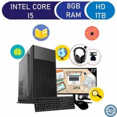 Computador Student Core I5 8Gb De Ram Hd 1Tb Monitor 23 Kit Student -