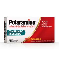 Polaramine Maleato de Dexclorfeniramina 2mg 20 comprimidos 20