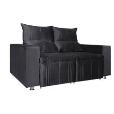 Sofá Retrátil e Reclinável Madri 2L. 160cm C/Molas - Veludo