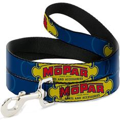 Coleira para cães usa peças e acessórios Chrysler Engineered Mopar azul 1,0 pés de comprimento 2,3 cm de largura