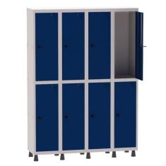Armário Guarda Volume Locker Roupeiro 4 Vãos 8 Portas Aço GRP504/8 Cin