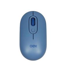 Mouse Retro Sem Fio Wireless PC Notebook Oex MS604 Azul