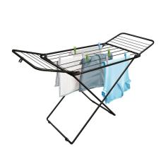 Varal de Chão Lugano com Abas - Aço - Black - Secalux