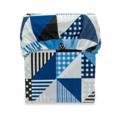 Lençol Solteiro Avulso 180 Fios Com Elástico Estampado - Rafaloro, Geo