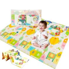 Tapete Infantil de Atividades Emborrachado Antiderrapante Dobrável Tér