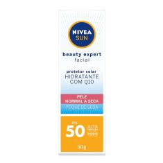 Protetor Solar Facial Nivea Sun Beauty Expert Pele Normal a Seca FPS50 50g