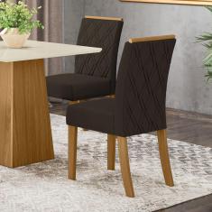 Conjunto de 02 Cadeiras Estofadas Vita Henn