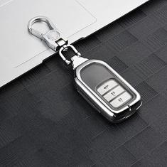 TPHJRM Porta-chaves do carro Capa Smart Zinc Alloy, apto para Honda CR-V ACCORD ODYSSEY CIVIC, Porta-chaves do carro ABS Smart Car Key Fob