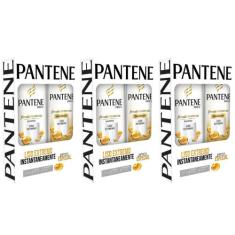 Kit C/03 Pantene Liso Shampoo + Condicionador 175ml