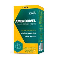 Ambroxmel Cloridrato de Ambroxol 30mg/5ml Xarope Sabor Mel e Eucalípto 120ml Cimed 120ml Xarope