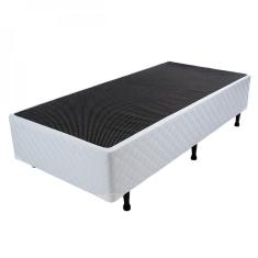 Base Box Solteiro 43cmx88cmx188cm Luckspuma Colchões Branco
