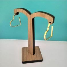 Brinco Coração Banhado A Ouro