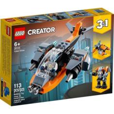 Lego Creator Ciberdrone 113 Peças 3Em1 Kit De Construção - 31111