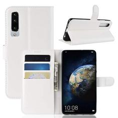 Capa para Huawei P30, carteira flip de couro PU premium com compartimento para cartão, suporte e fecho magnético [capa interior à prova de choque de TPU] Compatível com Huawei P30