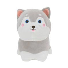 Cachorro De Pelúcia Shiba Cinza - 19 Cm