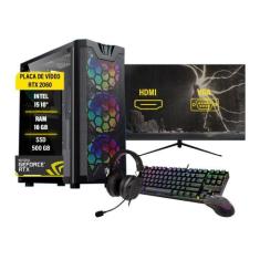 Pc Computador Gamer Completo I5 10 16Gb Ssd 500Gb Rtx 2060 - Amorim Sh