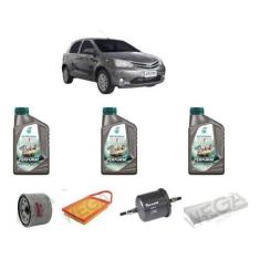 Kit revisão troca de oleo toyota etios 13 à 2015 selenia