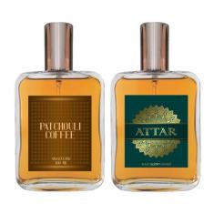 Kit Perfume Masculino - Patchouli Coffee + Attar 100Ml - Essência Do B
