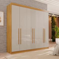 Guarda-roupa 2 Gavetas 6 Portas Lisboa - CHF