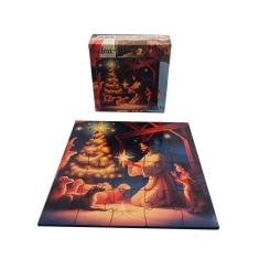 Mini Quebra-Cabeça Mdf 20 Peças O Natal Do Amor