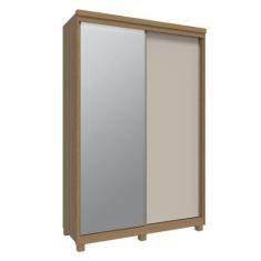 Guarda Roupa Solteiro 2 Portas de Correr Espelho Rimo New Honduras - M