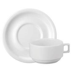 Xícara de Café Protel com Pires de Porcelana 100 ml Schmidt