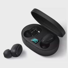 Fone de ouvido in-ear sem fio compativel AirDots 3 com visor Preto - L