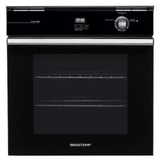 Forno de Embutir a Gás Brastemp 78 Litros Preto com Grill e Timer Touc