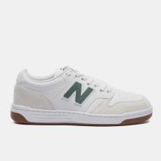 Tênis New Balance 480 Low Branco - Masculino Tamanho:39;Cor:Branco