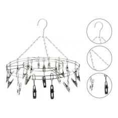 Varal Aço Inox Suspenso Roupa Intima 24 Prendedores - Clink