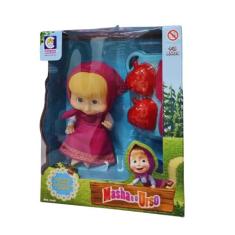 Boneca Masha E O Urso 18 cm com Acessórios para Crianças a Partir de 3