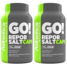 KIT 2X REPOR SALT CAPS ENDURANCE SERIES - 30 CáPSULAS - ATLHETICA NUTRITION 
