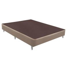 Base Box Solteiro Sommier Linho Viúva 128x188x30 Ortobom Bege