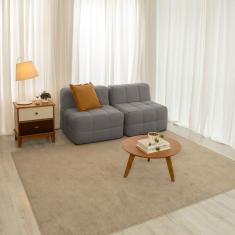 Sofá Guldi Popup com 2 Módulos Centrais Linho Cinza