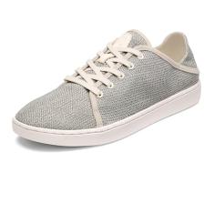 OLUKAI Pehuea Li Tênis feminino sem cadarço, casual para o dia a dia com salto e design de malha respirável, leve e confortável o dia todo, Tapa/areia branca, 35