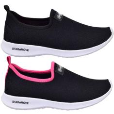 Tênis Casual Star Move KIT DOIS PARES Feminino Leve Confortável Origin