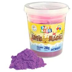 Areia Mágica Cinética 200g Art Kids, Roxo